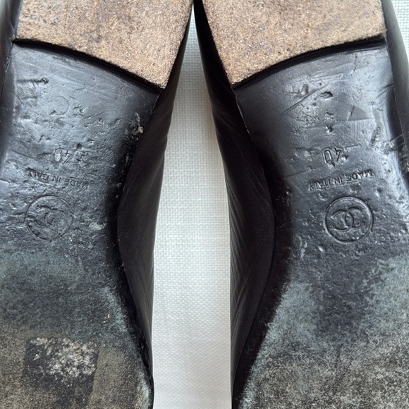 Authentic CHANEL Camellia Ballet Flats | Size 40 | Luxury Leather/Satin - Picture 12 of 13